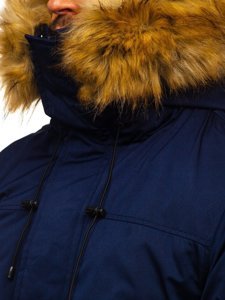 Geacă de iarnă parka alaska bleumarin Bolf HZ8109