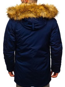 Geacă de iarnă parka alaska bleumarin Bolf HZ8109