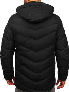 Geacă de iarnă parka neagră Bolf 5M3123