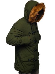 Geacă de iarnă parka verde Bolf 1888