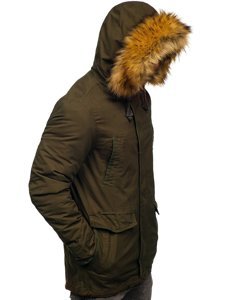 Geacă de iarnă parka verde Bolf 5284