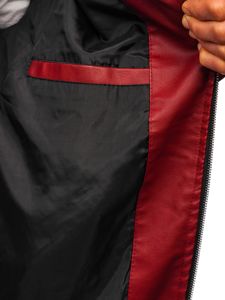 Geacă de piele bomber bordo Bolf 1147