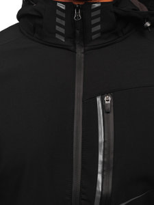 Geacă neagră softshell Bolf HM191