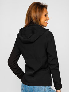 Geacă neagră softshell dame Bolf HH028