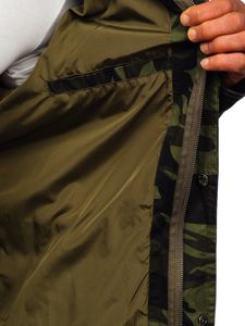 Geacă parka bărbati camuflaj-kaki Bolf 5391