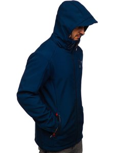 Geacă softshell bleumarin Bolf BK122