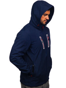 Geaca softshell bleumarin Bolf HSS036