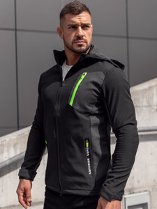 Geacă softshell neagră Bolf HM188