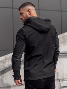 Geacă softshell neagră Bolf HM188