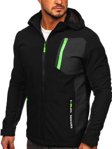 Geacă softshell neagră Bolf HM188