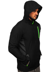 Geacă softshell neagră Bolf HM188