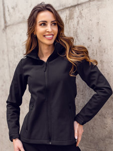 Geacă softshell neagră dame Bolf HH018