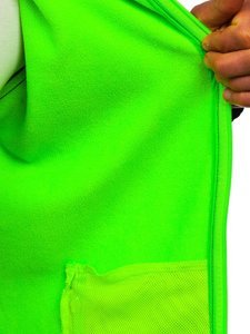 Geacă softshell neagră-verde Bolf HH017