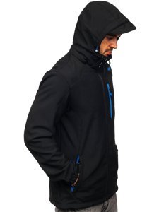 Geacă softshell negru-albastru Bolf BK017