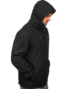 Geacă softshell negru-argintiu Bolf WX086