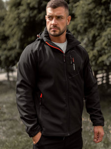 Geacă softshell negru-portocaliu Bolf WX088A