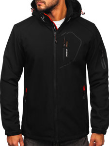 Geacă softshell negru-portocaliu Bolf WX088A