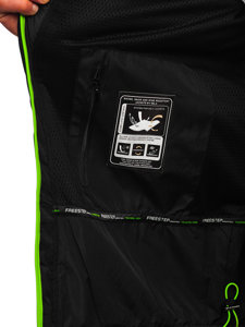 Geacă softshell negru-verde Bolf WX085