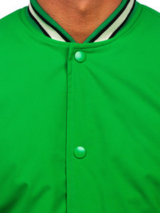 Geacă verde bomber tip baseball Bolf 84M3021