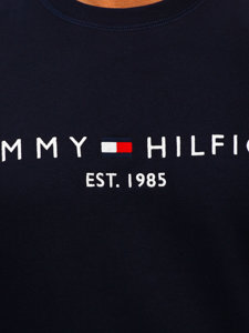 Hanorac pentru bărbați bleumarin fără glugă cu imprimeu Tommy Hilfiger MW0MW11596