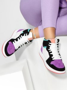 Încălțăminte sneakers violet dame Bolf TMH294