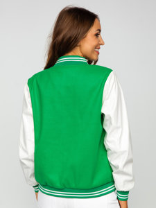 Jachetă verde baseball bomber dame Bolf 16M9067