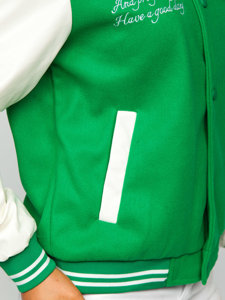 Jachetă verde baseball bomber dame Bolf 16M9067