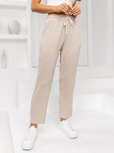 Pantaloni bej dame Bolf W7920