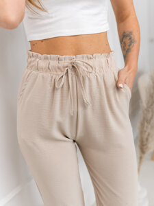 Pantaloni bej dame Bolf W7921