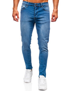 Pantaloni blugi slim pentru bărbați, albaștri Bolf 6595