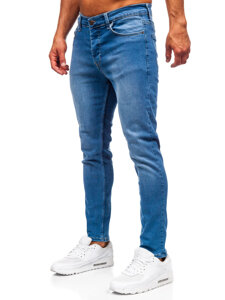 Pantaloni blugi slim pentru bărbați, albaștri Bolf 6595