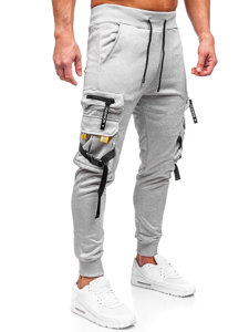 Pantaloni cargo gri pantaloni de jogging pentru bărbați Bolf HS7162