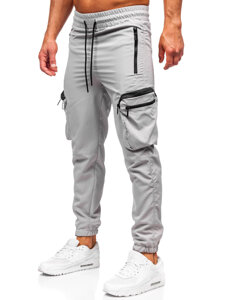 Pantaloni cargo gri pantaloni de jogging pentru bărbați de la Bolf HSS296