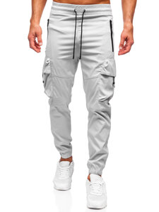 Pantaloni cargo gri pantaloni de jogging pentru bărbați de la Bolf HSS299