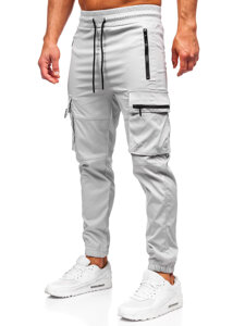 Pantaloni cargo gri pantaloni de jogging pentru bărbați de la Bolf HSS300