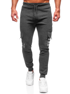 Pantaloni cargo izolați cu grafit, pantaloni de jogging pentru bărbați, pantaloni de trening de la Bolf HW2207