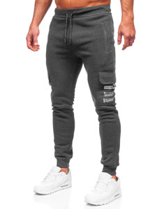 Pantaloni cargo izolați cu grafit, pantaloni de jogging pentru bărbați, pantaloni de trening de la Bolf HW2207