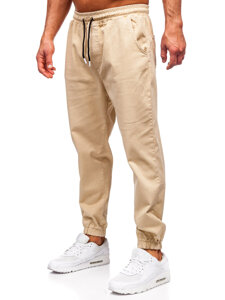 Pantaloni cargo joggers bej  Bolf 001