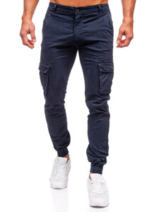 Pantaloni cargo joggers bleumarin Bolf JM5502