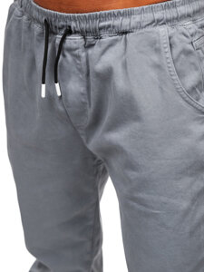 Pantaloni cargo joggers gri Bolf 001