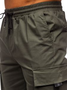 Pantaloni cargo joggers kaki bărbați Bolf 701