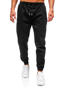 Pantaloni cargo joggers negri Bolf 001