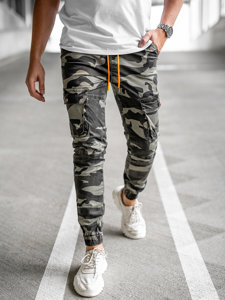 Pantaloni cargo joggers verzi Bolf R8601