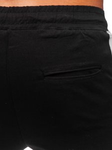 Pantaloni cargo negri Bolf 0012