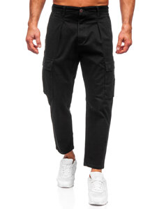 Pantaloni cargo negri Bolf 77323