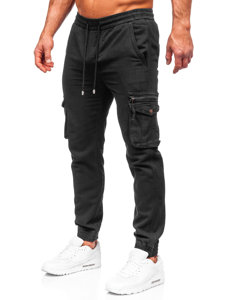 Pantaloni cargo negri Bolf MP0181N