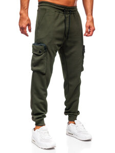 Pantaloni cargo verzi pentru bărbați, pantaloni de jogging, pantaloni de trening de la Bolf K17