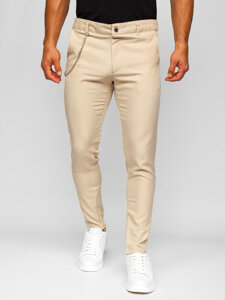 Pantaloni chino bej pentru bărbați Bolf 0059