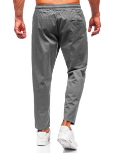 Pantaloni chino gri pentru bărbați Bolf 6237