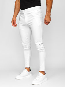 Pantaloni chinos albi Bolf 0059